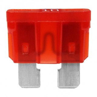 Durite 10A Red Standard Automotive Blade Fuse | Re: 0-375-10
