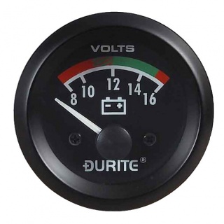 0-523-22 Durite 12V Illuminated Battery Condition Meter or BDI 52mm Diameter
