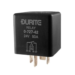 0-727-42 Durite 24V 50A Mini Heavy-duty Make and Break Relay Sealed Resistor