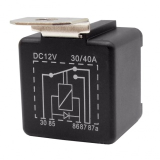 Durite 12V 30A-40A Changeover Relay with Diode | Re: 0-728-14