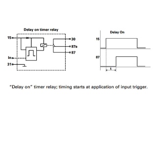 0-740-14 Durite 12V Pre-programmed Delay On Timer Relay 2 Second Delay