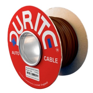 0-932-03 100m x 1.00mm Brown 16.5A Auto Single-core Cable