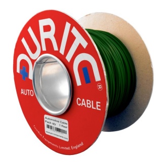 0-932-04 100m x 1.00mm Green 16.5A Auto Single-core Cable