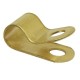 0-002-66 Pack of 25 Solid Brass P-Clips for Cable up to 5mm Diameter