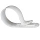 0-002-73 Pack of 25 White Nylon P-Clips for 9mm to 14mm Cable