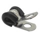 0-002-81 Pack of 25 P-Clips Zinc Plated Rubber Lined for Cable up to 5mm