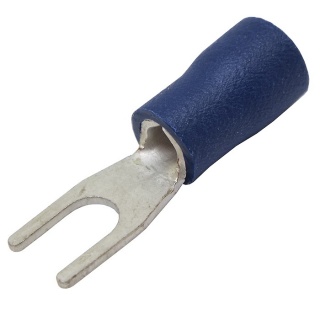 Durite Blue 3.70mm Fork Automotive Crimp Terminal | Re: 0-001-07