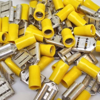 Durite Yellow 9.50mm Push-On Automotive Crimp Terminal | Re: 0-001-19