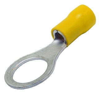 Durite Yellow 10.50mm Ring Automotive Crimp Terminal | Re: 0-001-25