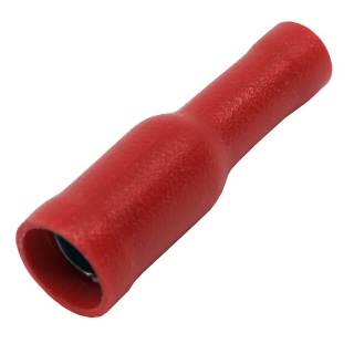 Durite Red 4.00mm Bullet Receptacle Crimp Terminal | Re: 0-001-35