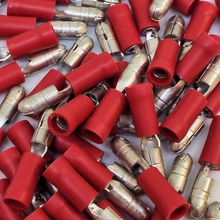 Durite Red 4.00mm Bullet Automotive Crimp Terminal | Re: 0-001-36