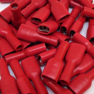 Durite Red 6.30mm Insulated Automotive Crimp Terminal | Re: 0-001-41