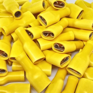 Durite Yellow 9.50mm Insulated Auto Crimp Terminal | Re: 0-001-47