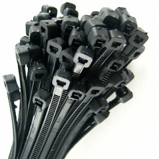 0-002-09 Pack of 100 Durite Black Cable Ties 730mm x 12.7mm
