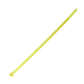 0-002-18 Pack of 100 Durite Yellow Cable Ties 200mm x 4.8mm
