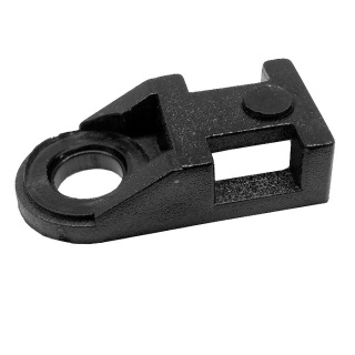 0-002-42 Pack of 25 Black Fixing Bases for Cable Ties up to 5mm Wide