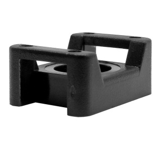 0-002-44 Pack of 25 Black Fixing Bases for Cable Ties up to 9mm Wide