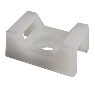 0-002-45 Pack of 25 White Fixing Bases for Cable Ties up to 9mm Wide