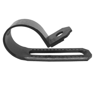 0-002-94 Pack of 25 Black Nylon P-Clips for 14mm to 22mm Cable