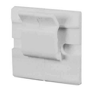 0-004-82 Pack of 25 White Adhesive Backed Nylon Cable Clips