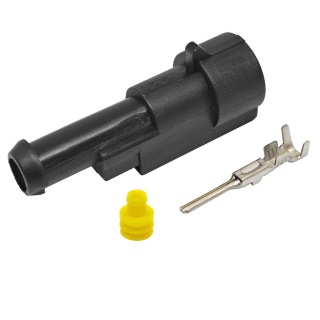 0-011-51 Superseal Connector 1.5mm Male Blade Pin Housing 1-way