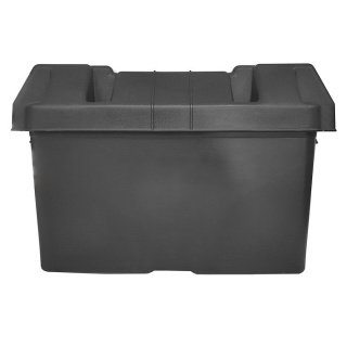 0-087-45 Black Moulded Plastic Standard Battery Box - Large