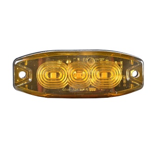 0-097-11 Durite 12V-24Vdc Ultra Slim Rear LED Direction Indicator, Amber Lens