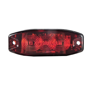 0-097-14 Durite 12V-24Vdc Ultra Slim Rear LED Stop/Tail Lamp, Red Lens