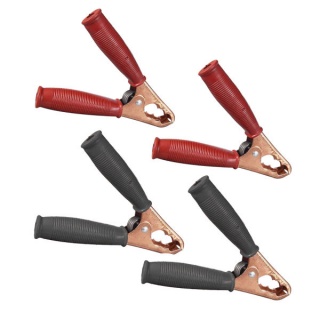 0-153-50 Pack of 4 200A Extra Heavy-duty Crocodile Clips Jaw Opening 40mm