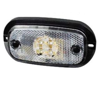0-167-00 12V LED Clear Front Marker Light with Leads