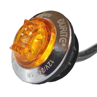 0-170-58 12V-24V Round LED Amber Side Marker Lamp with Leads