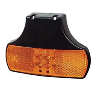 0-171-61 12V-24V LED Amber Side Marker Light with Bracket and Leads