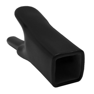 0-187-01 Pack of 10 Black Insulation Soft PVC Sleeves