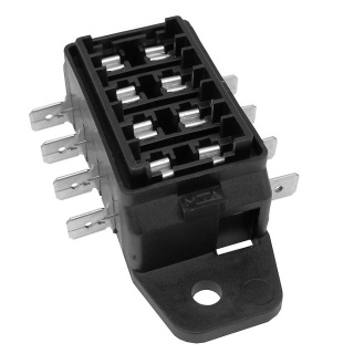 Durite 4-way Standard Blade Fuse Box with Cover | Re: 0-234-24