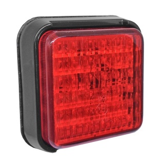 0-294-30 Durite 12V-24V Square LED Red Stop And Tail Lamp