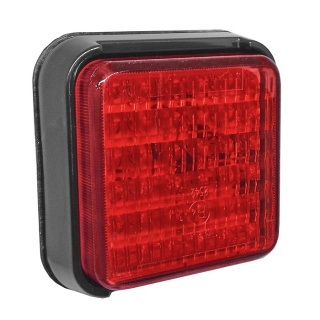 0-294-32 Durite 12V-24V Square LED Red Fog Lamp