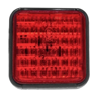 0-294-32 Durite 12V-24V Square LED Red Fog Lamp