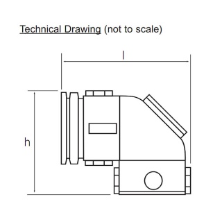 0-327-02 Nylon Unsealed 90 Degree Elbow Connector 13NW