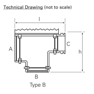 0-327-30 Nylon Unsealed T-Piece Connector 7.5NW