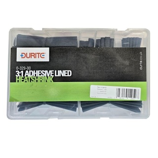 0-329-00 Durite 3:1 Black Adhesive Lined Heat Shrink Assorted Box