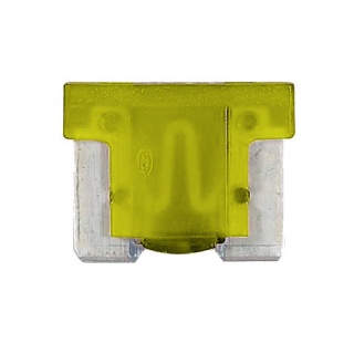 0-371-20 Pack of 10 Durite 20A Low Profile MINI Blade Fuse Yellow