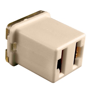0-379-16 25A JCASE Automotive Low Profile Fuse White