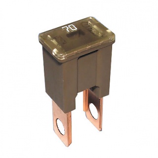 0-379-57 Brown Male PAL Straight Leg Automotive Fuse 70A