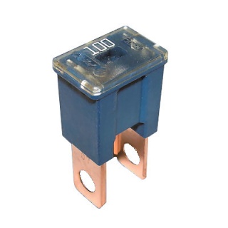 0-379-60 Blue Male PAL Straight Leg Automotive Fuse 100A