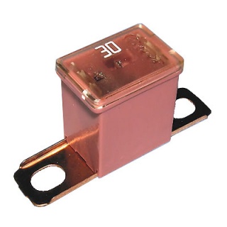 0-379-63 Pink Male PAL Short Leg Automotive Fuse 30A