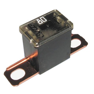 0-379-68 Black Male PAL Short Leg Automotive Fuse 80A