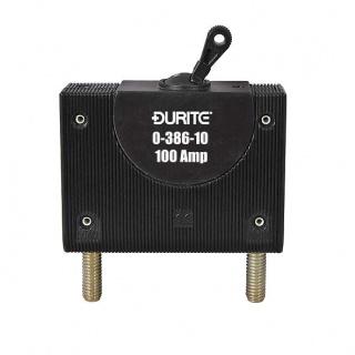 0-386-10 Durite Panel Mount Hydraulic Magnetic Circuit Breaker 100A