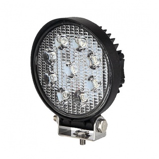 0-420-47 Durite 12V-24V DC 9 x 3W LED Round Work Lamp - IP67