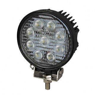 0-420-67 Powerful Round 9 x 3 Watt 12V or 24V LED Work Lamp