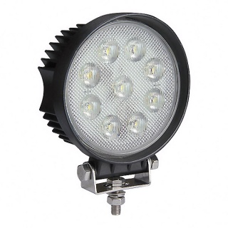 0-420-87 Durite 12V-24V Super Bright Round 9 x 6W COB LED Work Lamp